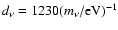 $d_\nu = 1230 (m_\nu/{\rm eV})^{-1}$