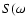$S(\omega$