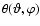 $\theta(\vartheta,\varphi)$
