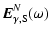 $\displaystyle \vec{E}_{\gamma,{\rm S}}^{N}(\omega)$