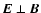 $\vec{E} \perp \vec{B}$