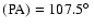 $\rm (PA)=107.5\hbox{$^\circ$ }$