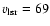 $v_{\rm lsr}=69$