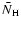 $\bar{N}_{\rm H}$
