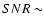 $SNR\sim$