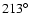 $213^\circ$