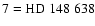 $\rm 7=HD~148~638$