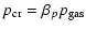 $\displaystyle p_{\rm cr} = \beta_p p_{\rm gas}$