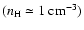 $(n_{\rm H}\simeq
1~{\rm cm}^{-3})$