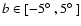 $b \in [-5\hbox {$^\circ $ }, 5\hbox {$^\circ $ }]$