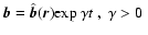 $\vec b = \hat{\vec b}(\vec r) {\rm exp}~{\gamma t}~,\;\gamma > 0~$