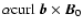 $\alpha{\rm curl}~\vec{b}\times\vec{B}_0$