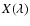 $X(\lambda)$