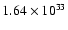$1.64\times 10^{33}$