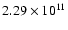 $2.29\times 10^{11}$