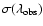 $\sigma(\lambda_{\rm obs})$