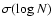 $\sigma(\log N)$