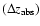 $(\Delta z_{\rm abs})$