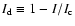 $I_{\rm d}
\equiv 1-I/I_{\rm c}$