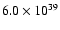 $6.0\times10^{39}$