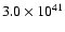 $3.0\times10^{41}$