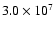 $3.0\times10^7$