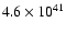 $4.6\times10^{41}$