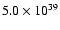$5.0\times10^{39}$