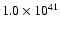 $1.0\times10^{41}$