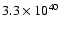 $3.3\times10^{40}$