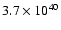 $3.7\times10^{40}$