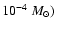 $10^{-4}~M_\odot)$