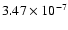 $3.47\times 10^{-7}$
