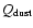 $Q_{\rm {dust}}$