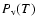 $P_{\rm v}(T)$