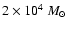 $2 \times 10^4~M_\odot$