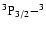 $\rm ^3P_{3/2} -
^3$