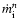 $\dot m_{\rm i}^n$