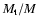 $M_{\rm t}/M$