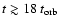 $t \gtrsim 18 \; t_{\rm
orb}$