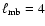 $\ell_{\rm mb} = 4$