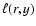 $\ell(r,y)$