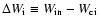 $\Delta W_{\rm {i}}\equiv W_{\rm {in}}-W_{\rm {ci}}$