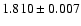 $1.810\pm0.007$
