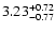 $\rm 3.23^{+0.72}_{-0.77}$