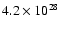 $4.2\times10^{28}$