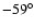 $-59^\circ$