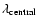 $\lambda_{\rm central}$