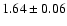 $1.64\pm0.06$