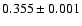 $0.355\pm 0.001$